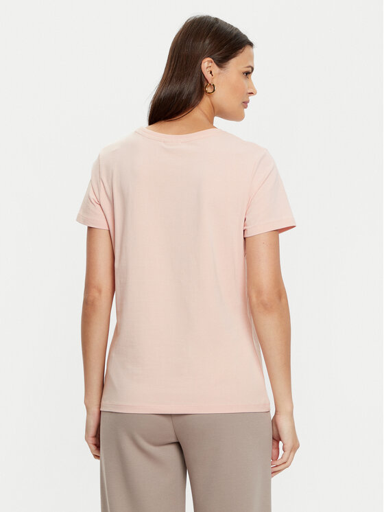 Guess Guess T-Shirt V4YI09 J1314 Różowy Oversize