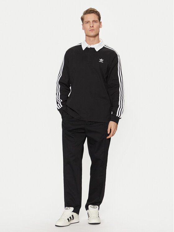 adidas adidas Polo adicolor Rugby IZ4806 Μαύρο Regular Fit