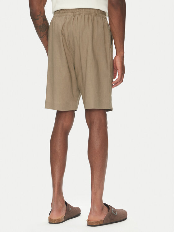 Emporio Armani Emporio Armani Šortky z materiálu EM000681 AF12356 U6189 Hnědá Regular Fit