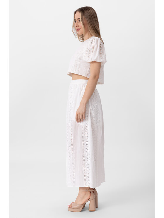 LAURELLA LAURELLA Sukňa 7UL021 Biela Regular Fit