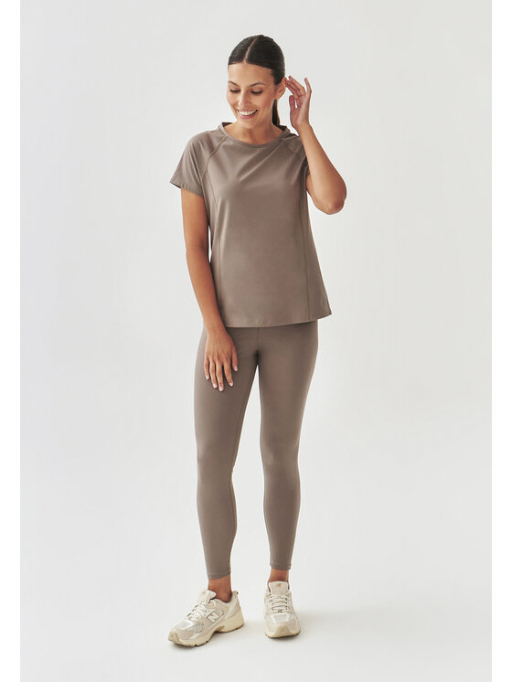 TATUUM TATUUM Spodnie materiałowe LEA Brązowy Fitted Fit
