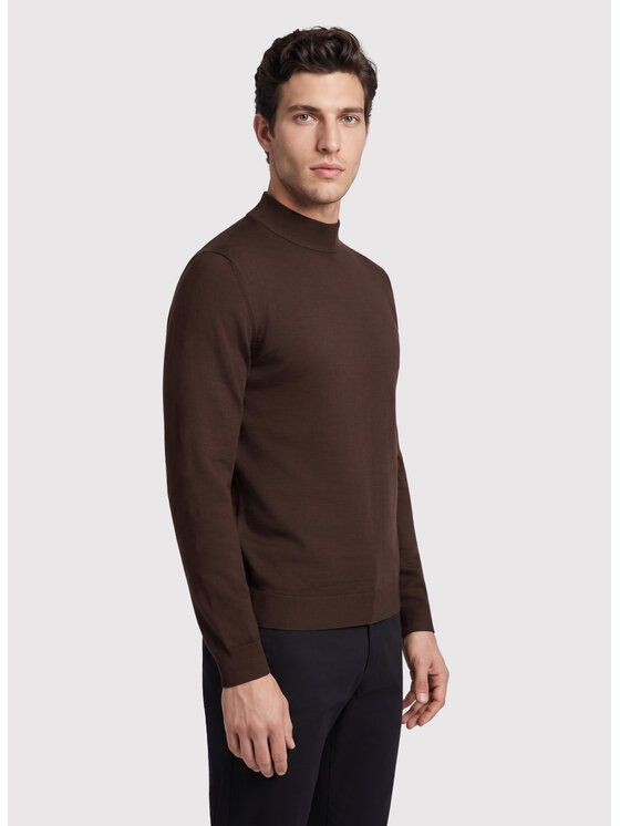 Pako Lorente Pako Lorente Sweter P26WN-2X-015 Brązowy Classic Fit