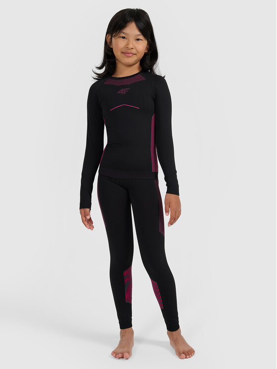 4F 4F Komplet bielizny termoaktywnej SKI UNDERWEAR Czarny