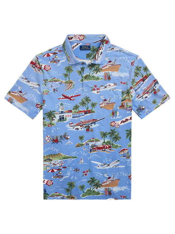 Polo Ralph Lauren Polo Ralph Lauren Polo majica 710966450001 Modra Standard Fit