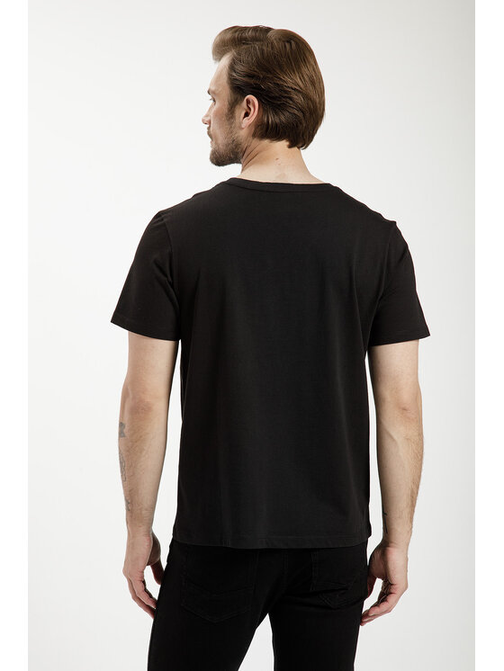 Cross Jeans Cross Jeans T-Shirt 15847-020 Czarny Regular Fit