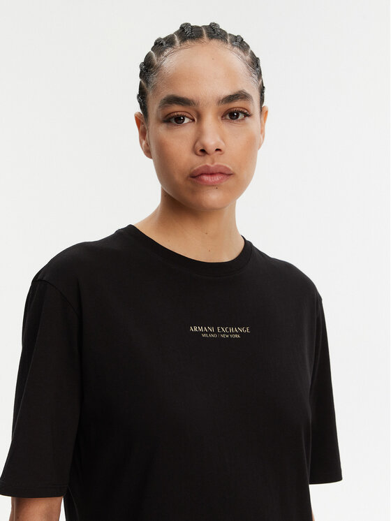 Armani Exchange Armani Exchange Hétköznapi ruha 8NYACF YJG3Z 52AK Fekete Regular Fit