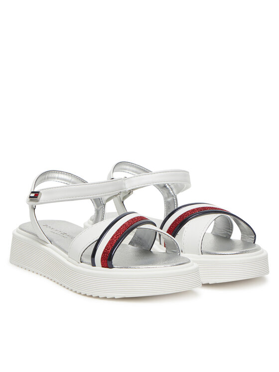 Tommy Hilfiger Tommy Hilfiger Sandali Sandal T4A2-33799-0273 Bianco