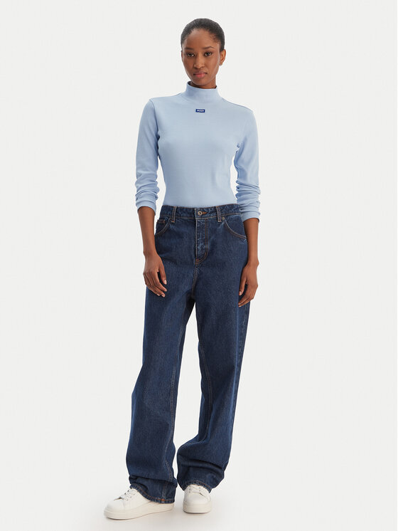 HUGO HUGO Поло Easy 50525318 Светлосиньо Slim Fit