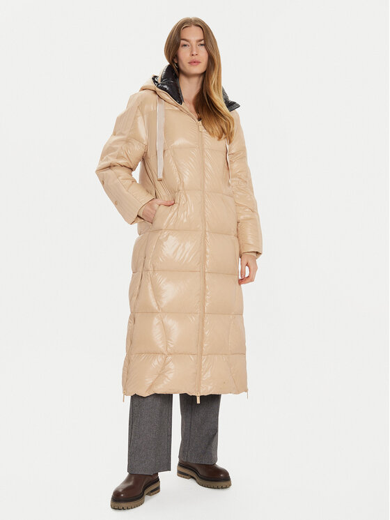 ViCOLO Vatovaná bunda TS0025 Béžová Regular Fit