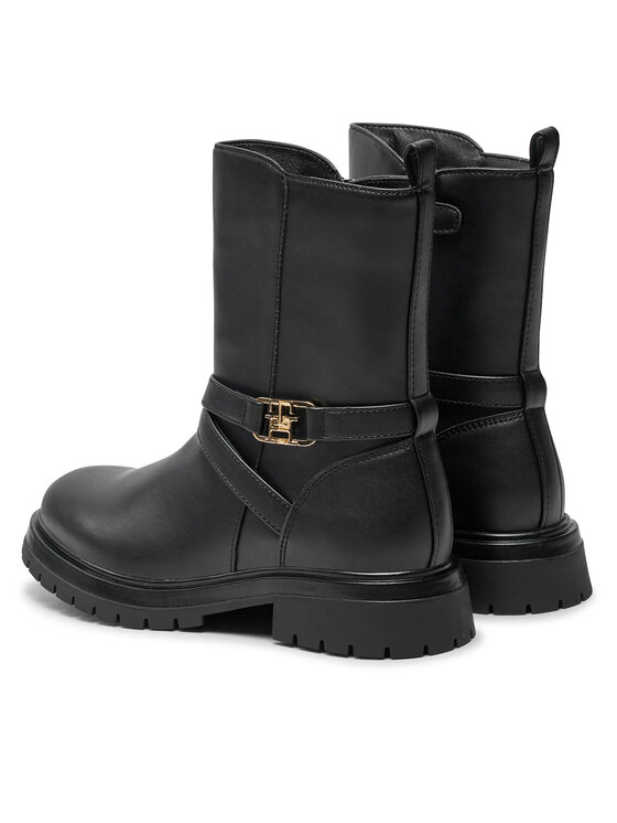 Tommy Hilfiger Tommy Hilfiger Botki Boot T3A5-33574-1351 S Czarny