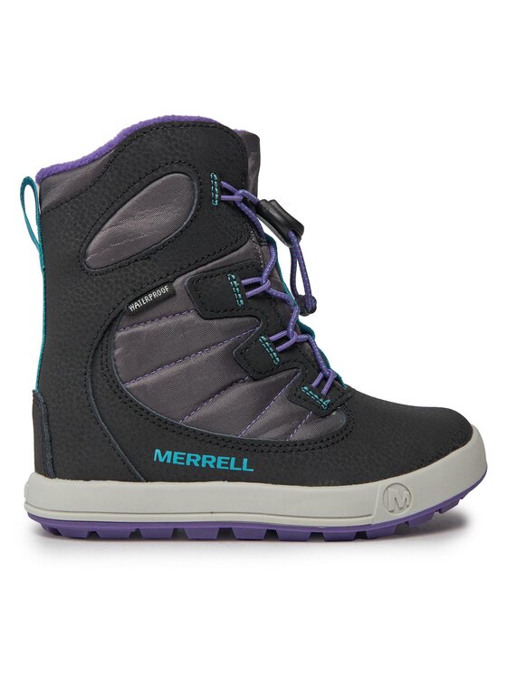 Cizme de zăpadă Merrell Snow Bank 4.0 Wtrpf Mk167148 Black/Purple/Turq