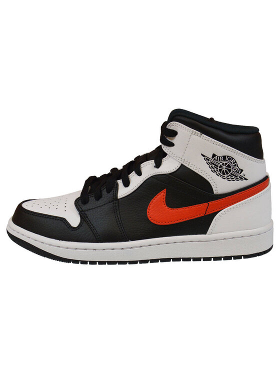 Nike Nike Sneakersy 1 Mid Metalic Obsydian Biały