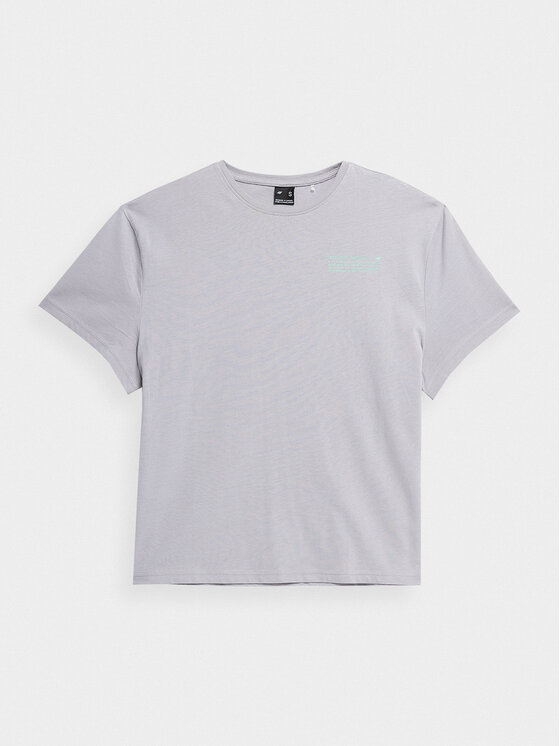 4F 4F T-Shirt 4FSS23TTSHF344 Grau Relaxed Fit