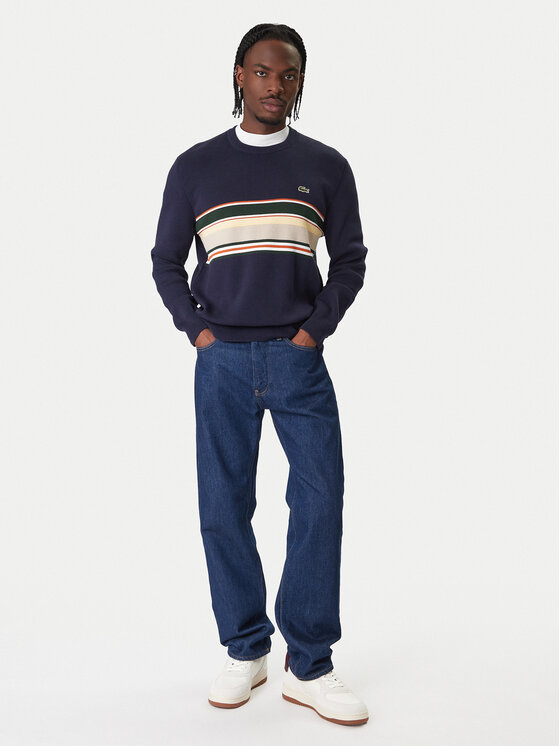 Lacoste Lacoste Svetr AH5944 Tmavomodrá Regular Fit