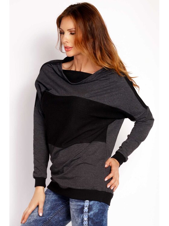 Awama Awama Bluza L022 Szary Basic Fit