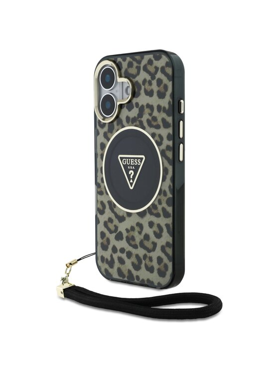 Guess Guess Etui na telefon Apple iPhone 16 Brązowy