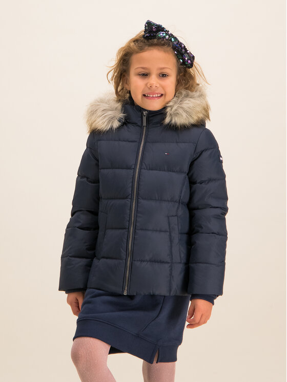 Tommy Hilfiger Vatovan bunda KG0KG04682 S Tmavomodr Regular Fit