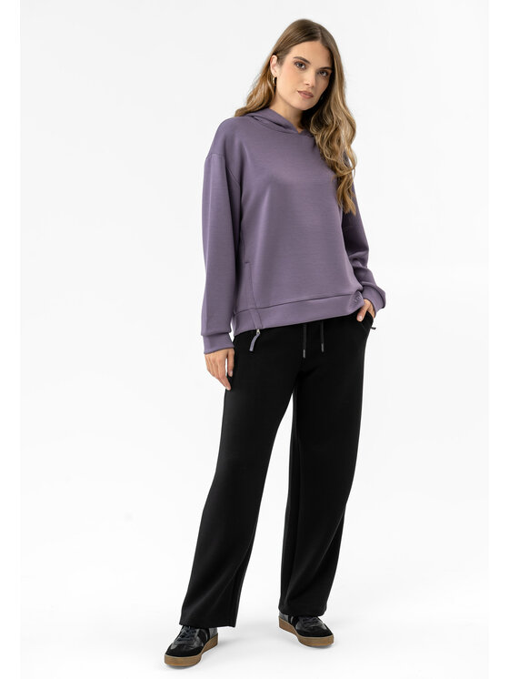 Volcano Volcano Spodnie dresowe N-EVA Czarny Regular Fit