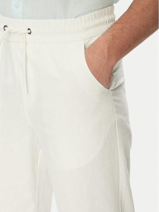 Blend Blend Riidest püksid 20718408 Valge Regular Fit