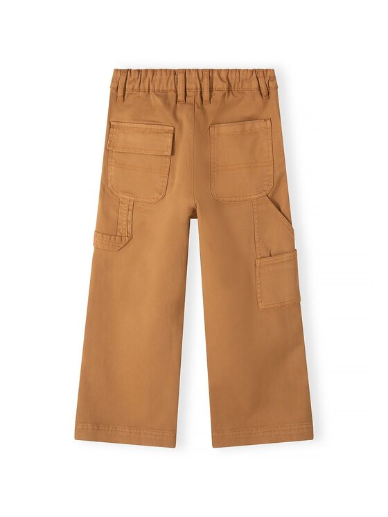 minoti minoti Spodnie materiałowe 33PANT269 Brązowy jasny Relaxed Fit