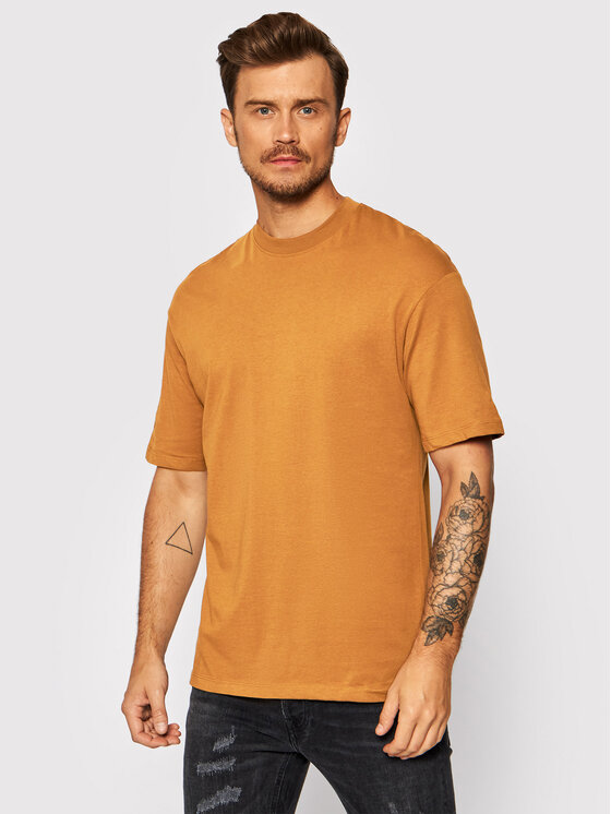 T-shirt Brink 12185628 Giallo Boxy Fit