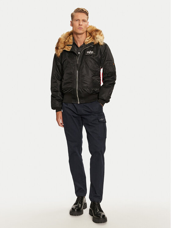 Alpha Industries Alpha Industries Зимно яке 113145 Черен Regular Fit