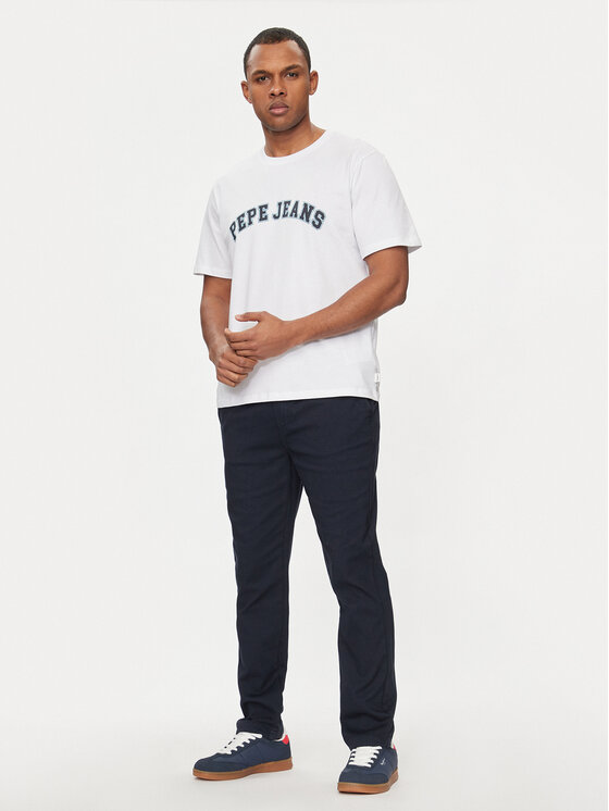 Pepe Jeans Pepe Jeans T-krekls Clement PM509220 Écru Regular Fit