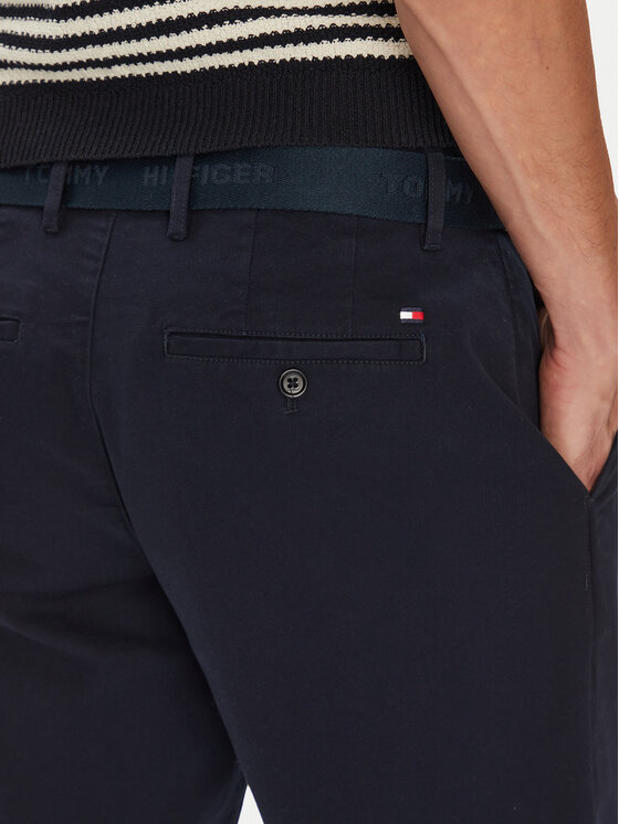 Tommy Hilfiger Tommy Hilfiger Bavlnené šortky Brooklyn MW0MW39706 Tmavomodrá Regular Fit