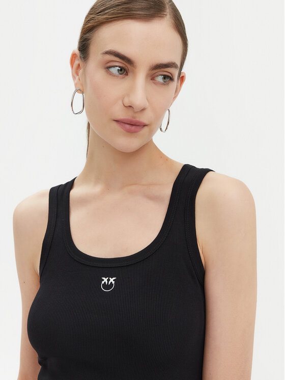 PINKO PINKO Top 100807 A2C1 Negru Regular Fit