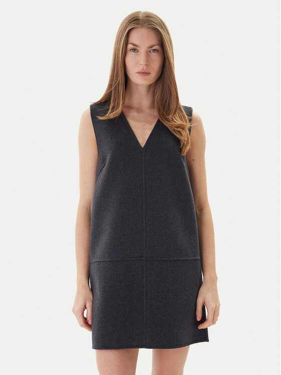 Calvin Klein Calvin Klein Kötött ruha LV044D017G Szürke Relaxed Fit