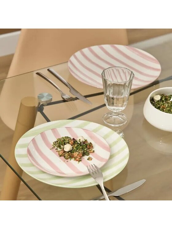 MIAhome MIAhome Komplet talerzy deserowych 6 szt. Charlie 19 cm Różowy
