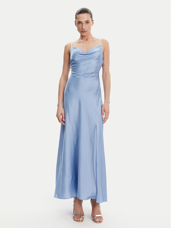 Guess Guess Estélyi ruha W5GT10 WF1T2 Kék Slim Fit