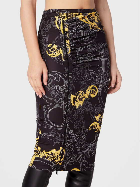 Gonna a matita R_E00166 Nero Slim Fit