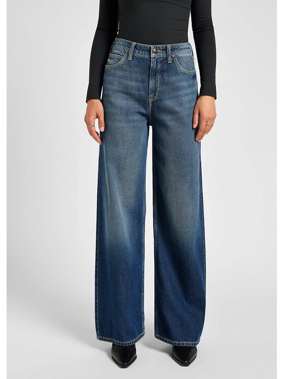 Lee Lee Jeansy STELLA A LINE Niebieski Slim Fit