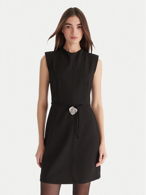 HUGO HUGO Коктейльна сукня Kelendi 50547655 Чорний Slim Fit