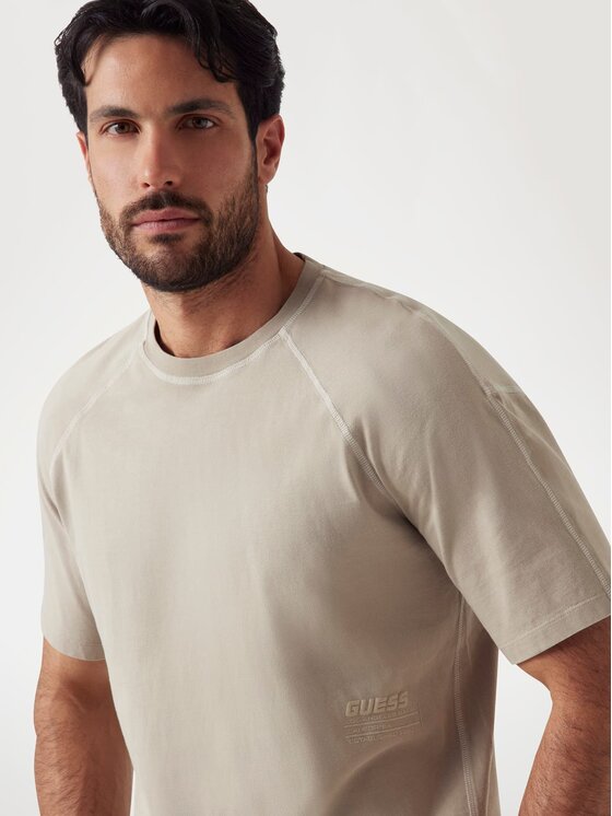 Guess Guess T-Shirt 176225 Beżowy Classic Fit
