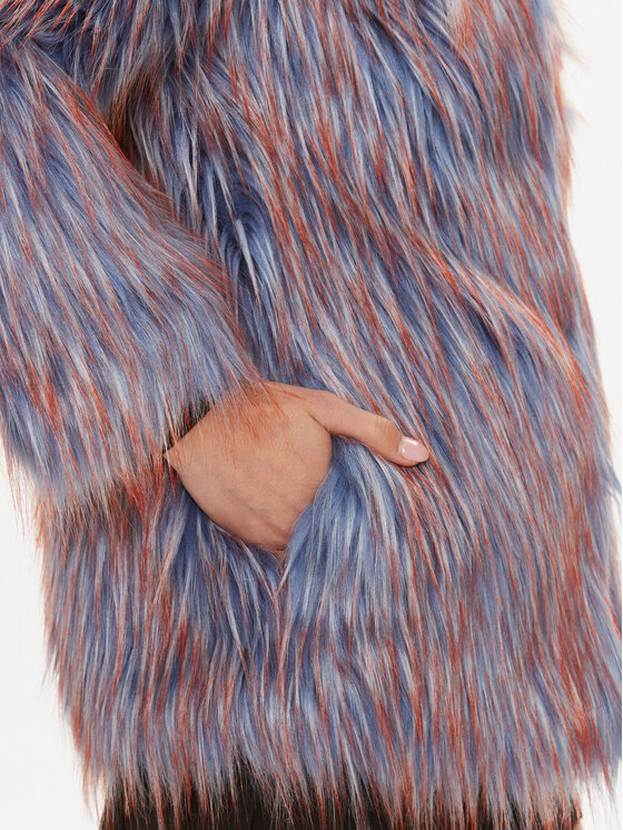 Pinko Futro Crudelia 102000 A18C Niebieski Regular Fit