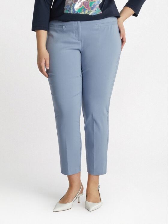 Fiorella Rubino Fiorella Rubino Spodnie materiałowe P949L102088N024 Turkusowy Slim Fit