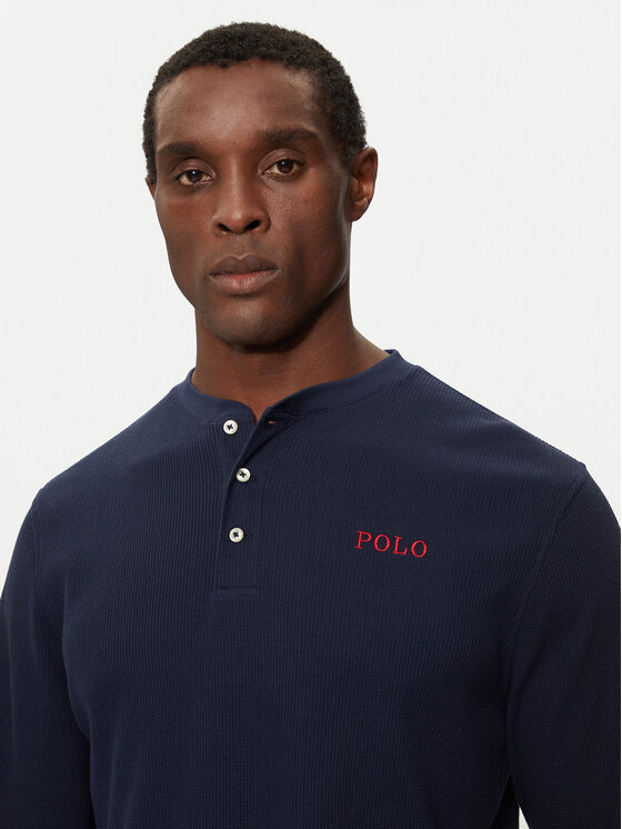 Polo Ralph Lauren Polo Ralph Lauren Majica dugih rukava 714950609002 Tamnoplava Slim Fit