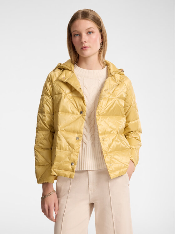 Elena Mirò Elena Mirò Giubbotto piumino F893P000146N008 Giallo A-Line Fit