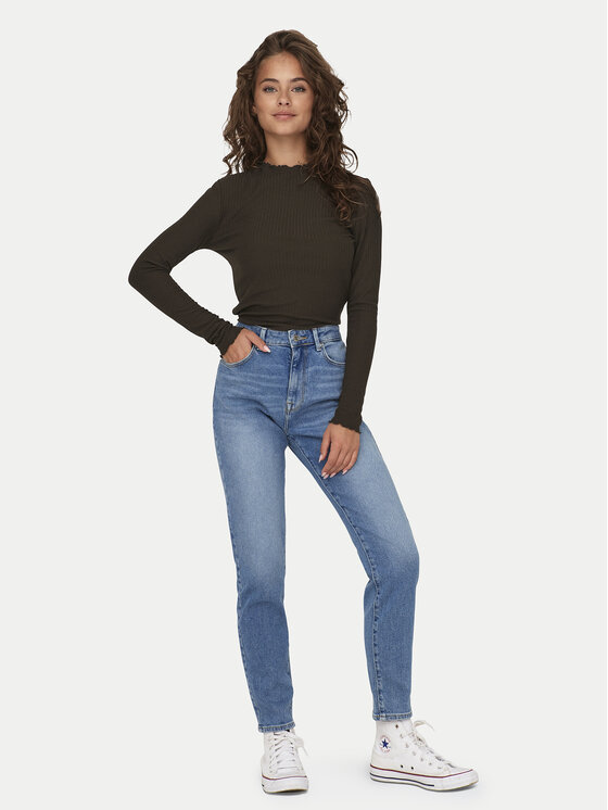 ONLY ONLY Bluse Emma 15180040 Braun Slim Fit