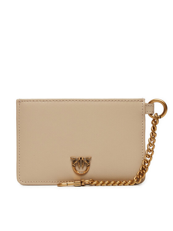 PINKO Pinko Kreditkartenetui Vittello Seta 102748 A0F1 C50Q Beige