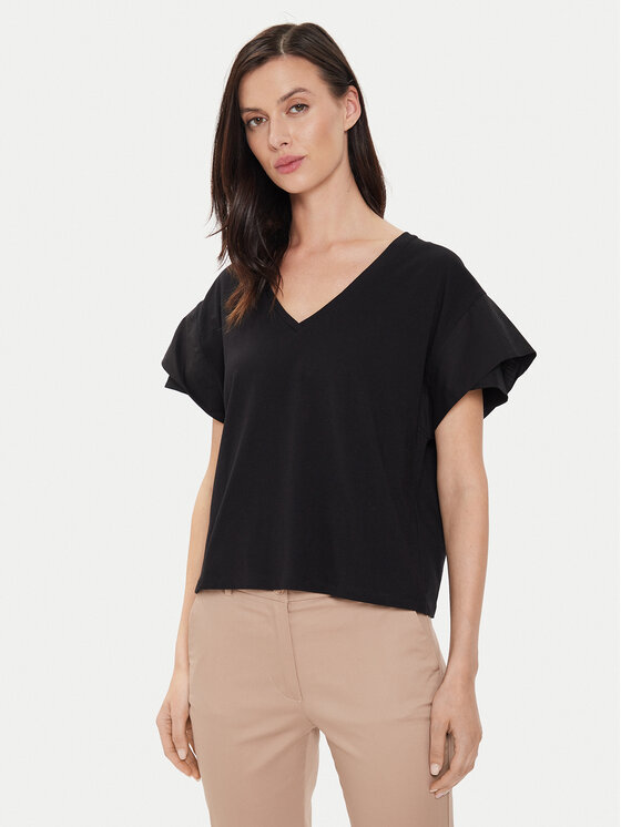 Sisley Sisley Bluza 3AIRL400M Črna Regular Fit