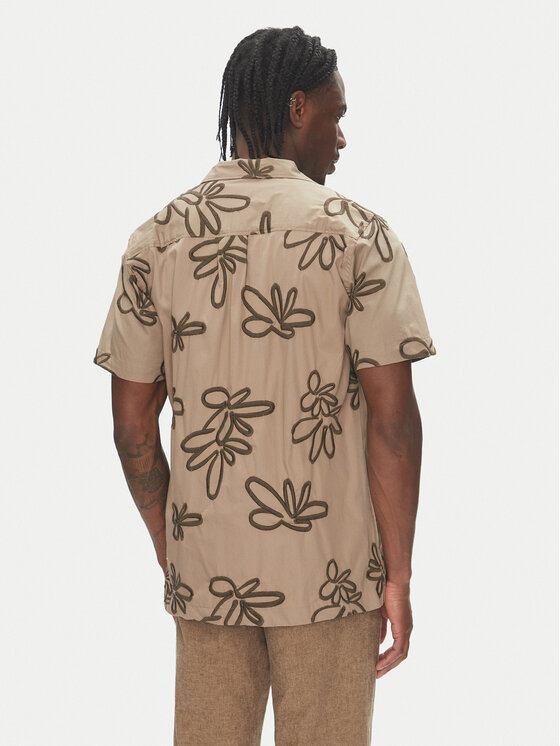 Lindbergh Lindbergh Camicia 30-203705 Beige Regular Fit