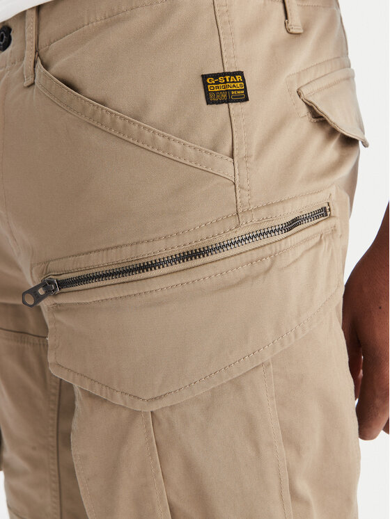 G-Star Raw G-Star Raw Šortky z materiálu Rovic Zip D26214-5126 Zelená Relaxed Fit