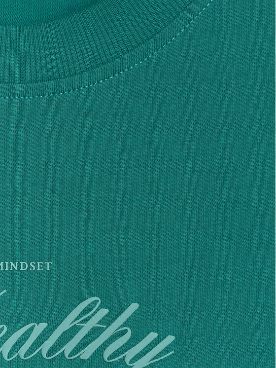 4F 4F T-Shirt MIDSHOP TEXTILE Turkusowy Regular Fit
