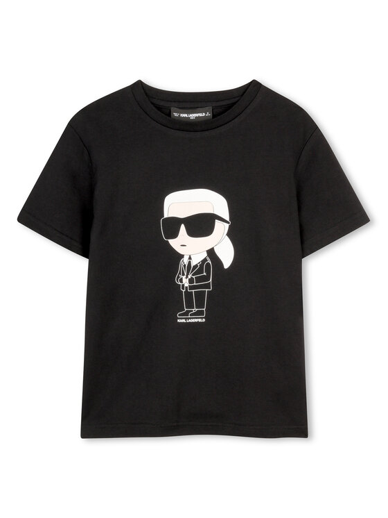 Karl Lagerfeld Kids Tricou Z31096 S Negru Regular Fit