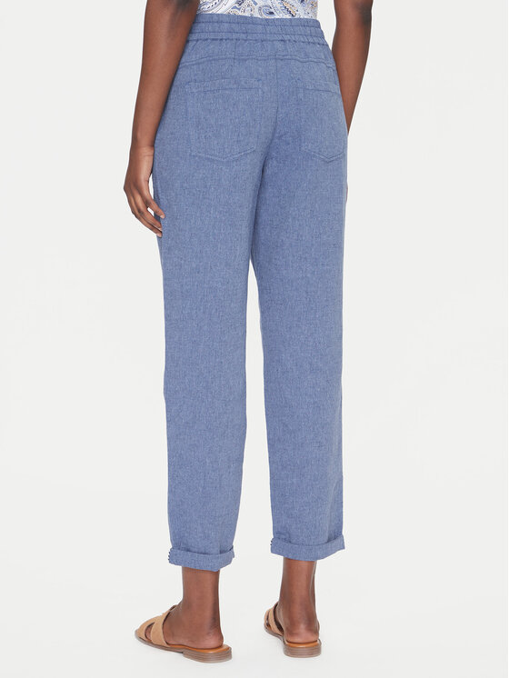 Olsen Olsen Kalhoty z materiálu 14002404 Modrá Regular Fit