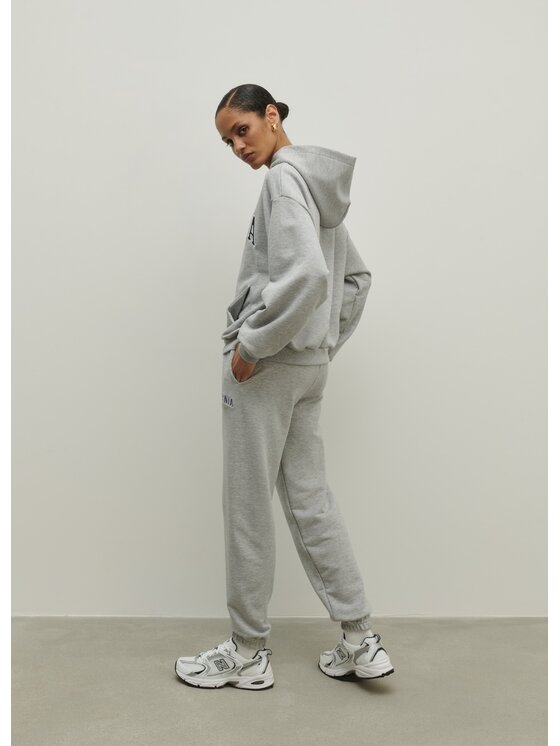 La Mania La Mania Spodnie dresowe ANGELES 2 Szary Classic Fit