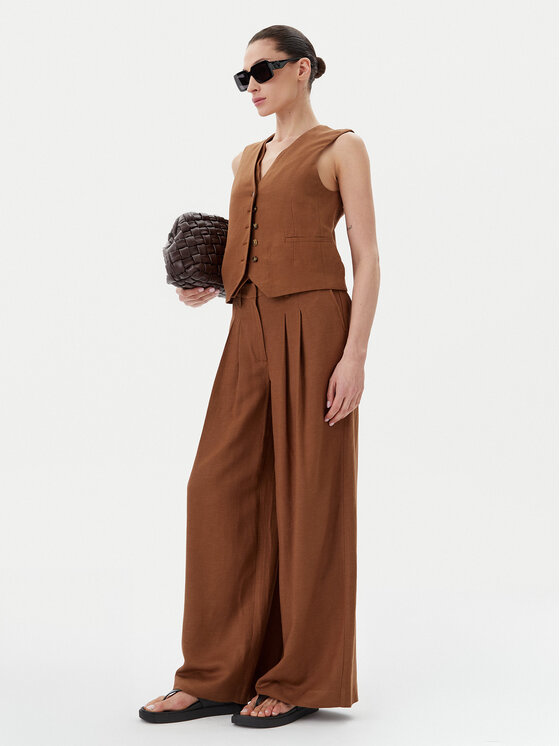 Herskind Herskind Mellény 5505840 Barna Regular Fit